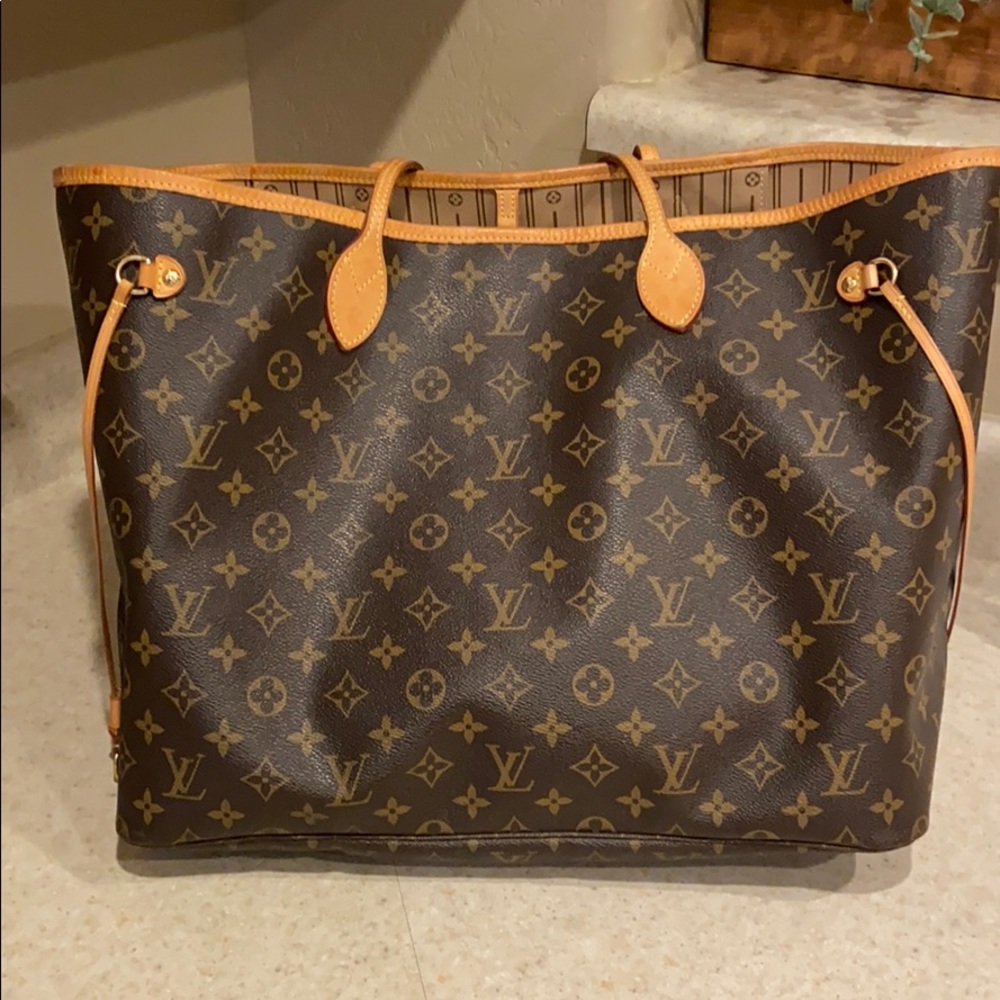 Louis Vuitton Brown Monogram Canvas Tote with Tan Trim *SOLD*